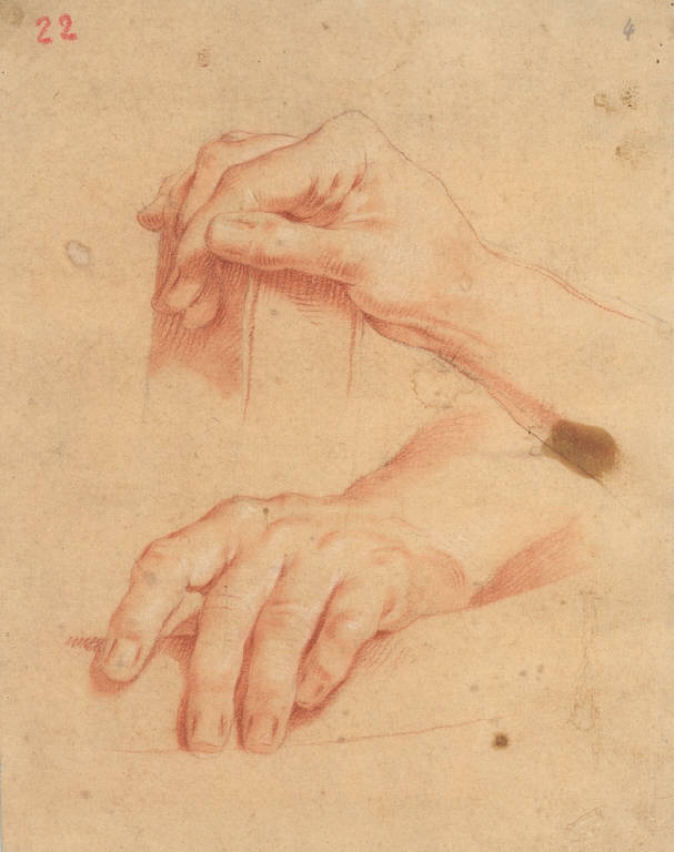 Mani (disegno, opera isolata) di Ligari Giovanni Pietro (secondo quarto sec. XVIII)