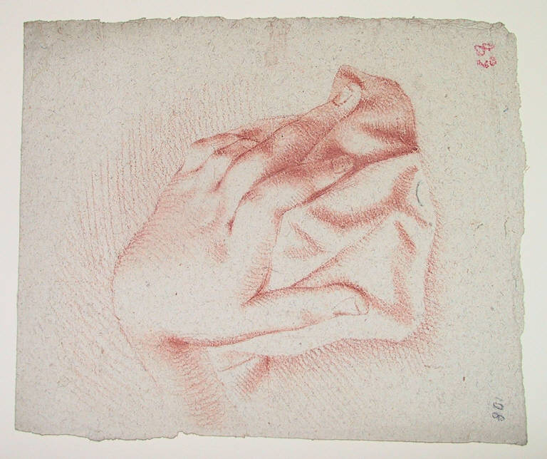 Mano (disegno, opera isolata) di Ligari Vittoria (secondo quarto, terzo quarto sec. XVIII, sec. XVIII)