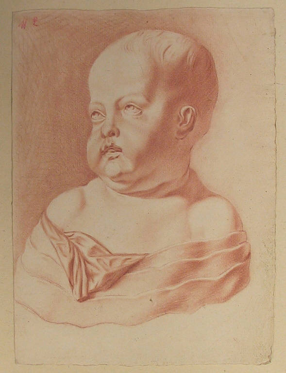 Putto (disegno, opera isolata) di Ligari Vittoria (secondo quarto, terzo quarto sec. XVIII, sec. XVIII)