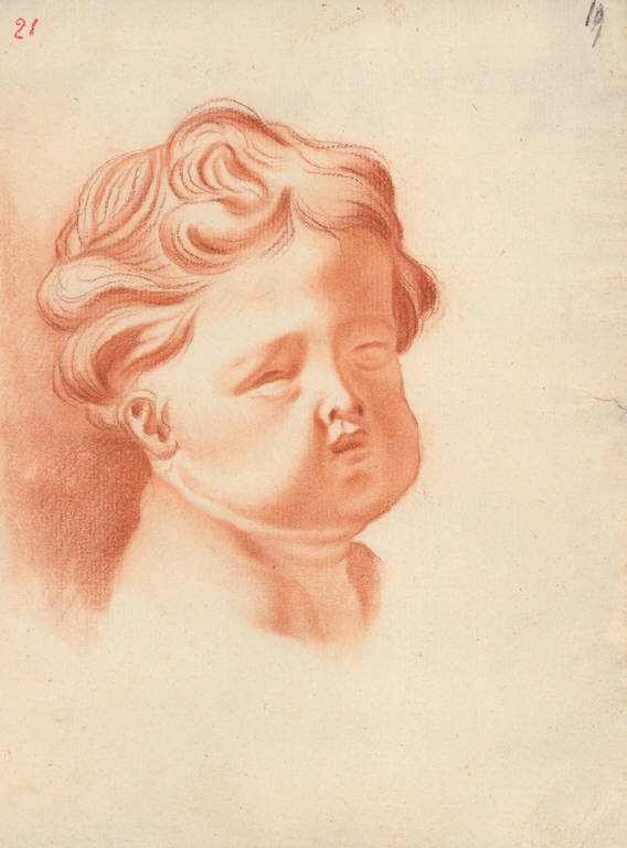 Putto (disegno, opera isolata) di Ligari Giovanni Pietro, Ligari Cesare, Ligari Vittoria (sec. XVIII)