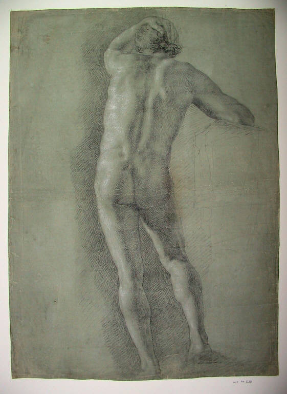 Figura maschile (disegno, opera isolata) di Ligari Angelo (secondo quarto sec. XIX)