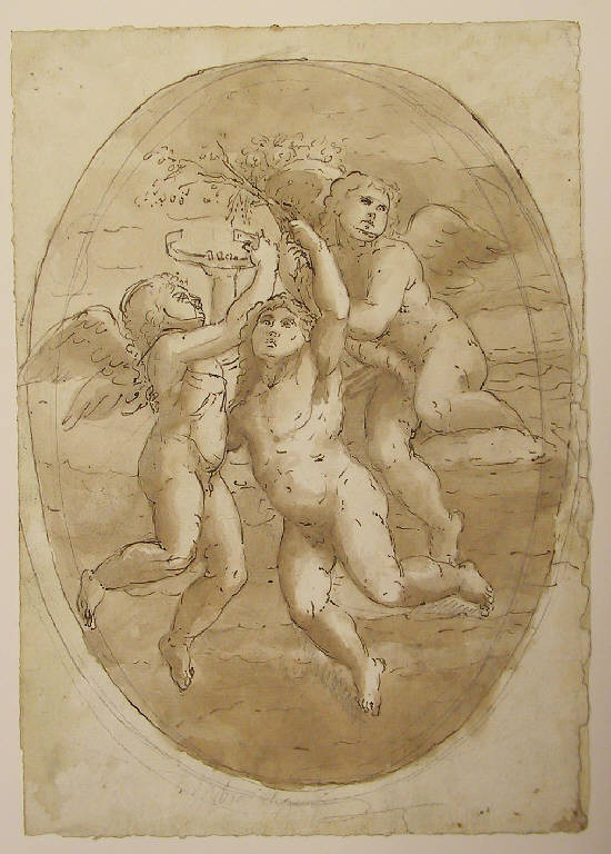 Angioletti (disegno, opera isolata) di Ligari Angelo (sec. XIX)