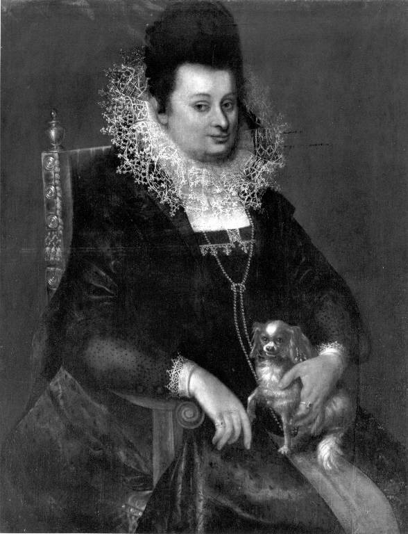Ritratto femminile (dipinto) - scuola veneta (fine sec. XVI)