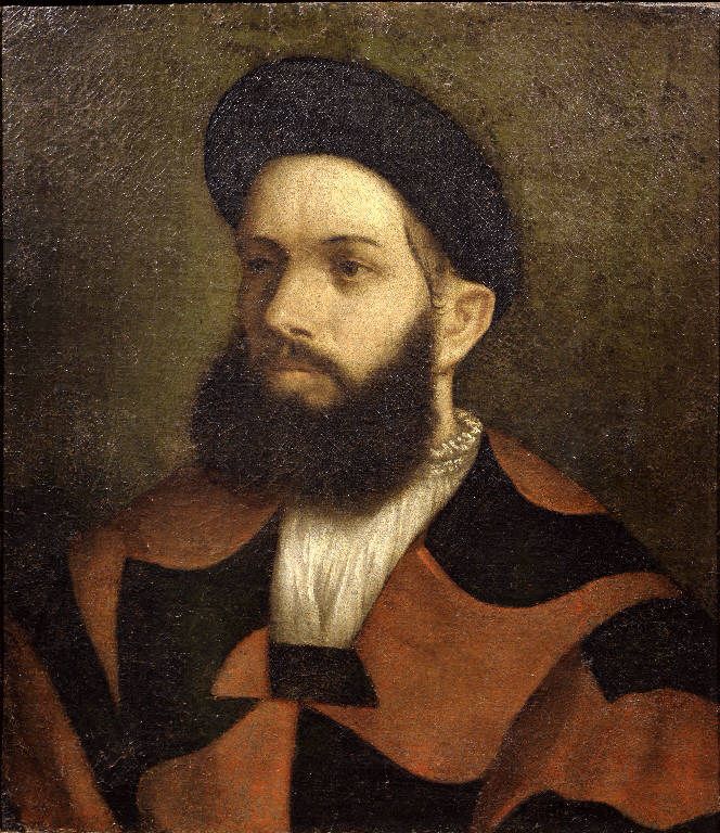 Ritratto maschile (dipinto) di Girolamo da Romano detto Romanino (cerchia) (sec. XVI)