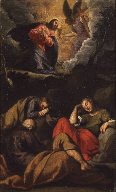 Orazione di Cristo nell'orto di Gethsemani (dipinto) di Negretti Jacopo detto Palma il Giovane (sec. XVII)