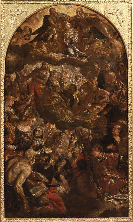 Incoronazione di Maria Vergine tra Santi e Angeli (dipinto) di Caliari Paolo detto Veronese (sec. XVI)