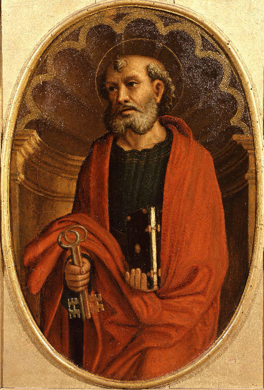 San Pietro Apostolo (dipinto, elemento d'insieme) di Boselli Antonio - ambito bergamasco (inizio sec. XVI)