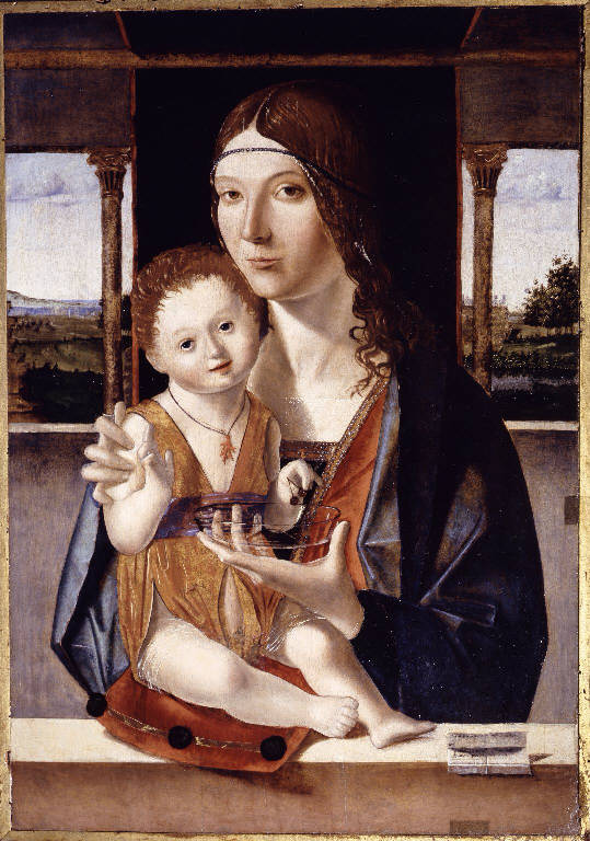 Madonna con Bambino (dipinto) di Jacobello di Antonello da Messina (sec. XV)