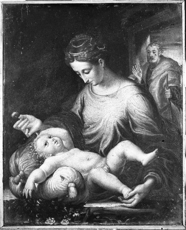 Sacra Famiglia (dipinto) - ambito parmense (sec. XVI)