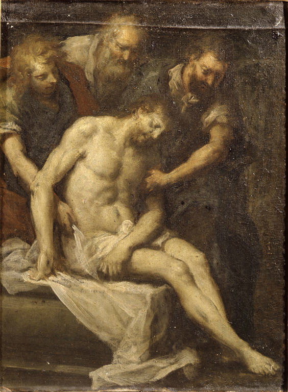 Deposizione di Cristo nel sepolcro (dipinto) di Cifrondi Antonio (sec. XVIII)