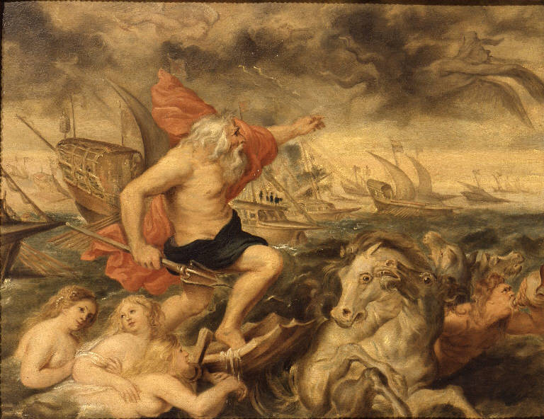 Nettuno protegge la traversata del cardinal Infante Ferdinando d'Austria (dipinto) di Rubens Pieter Paul (sec. XVII)