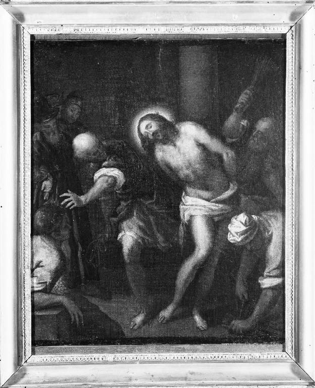 Flagellazione di Cristo (dipinto) di Negretti Jacopo detto Palma il Giovane (maniera) (sec. XVII)