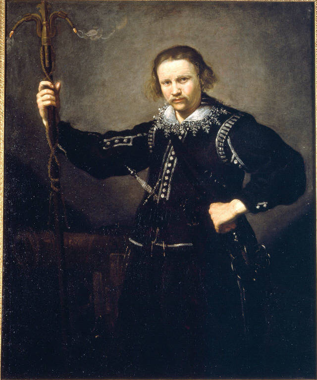 Ritratto di artigliere (dipinto) di Flinck Govert (sec. XVII)