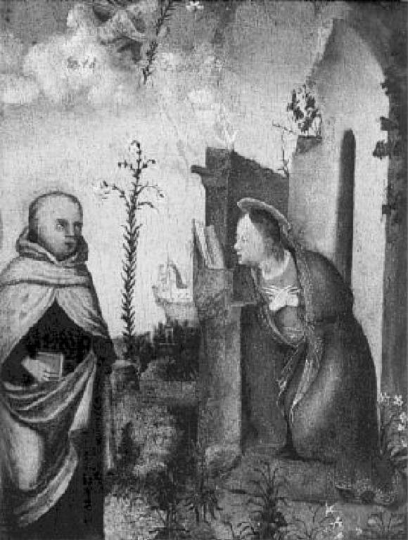 Visione di San Bernardo (dipinto) di Boccaccino Boccaccio (scuola) (sec. XVI)