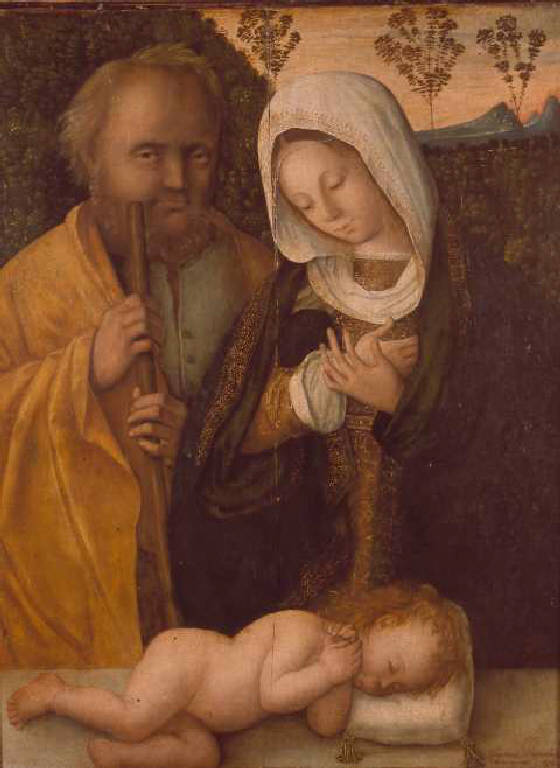 Sacra Famiglia (dipinto) di Zaganelli Bernardino, Zaganelli Francesco (sec. XVI)