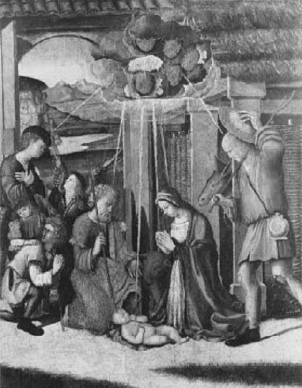Adorazione dei pastori (dipinto) - scuola cremonese (inizio sec. XVI)