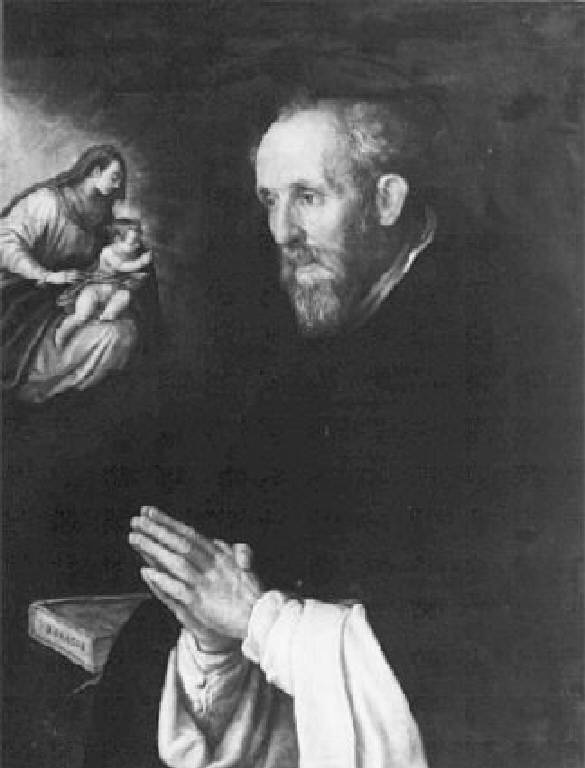 Santo domenicano in preghiera (dipinto) di Da Ponte Leandro detto Bassano Leandro (attribuito) (sec. XVI)