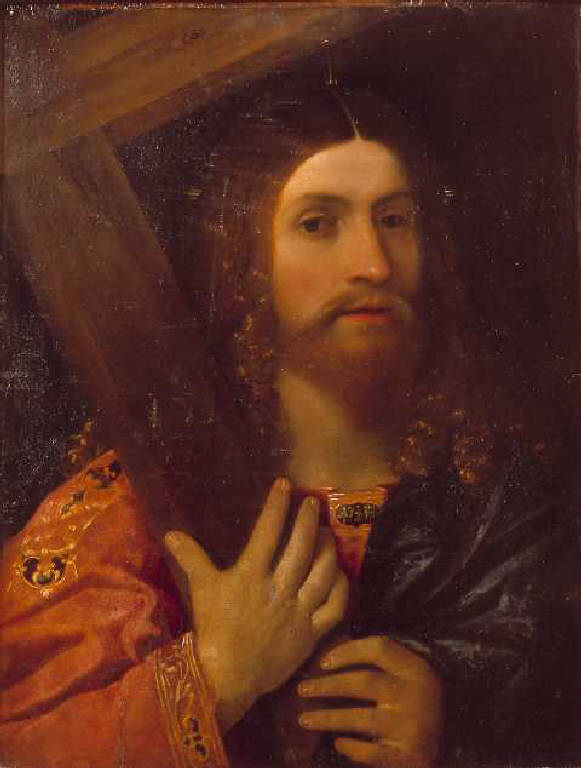 Cristo redentore (dipinto) di Busi Giovanni detto Cariani (sec. XVI)