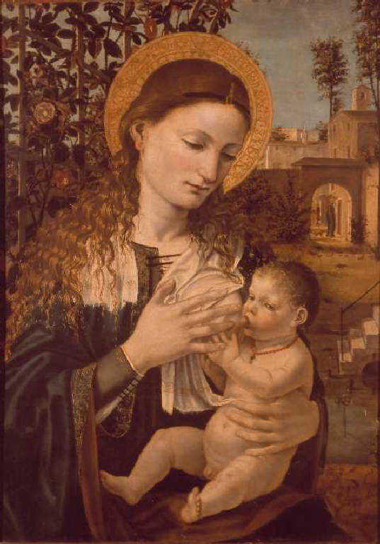 Madonna del Latte (dipinto) di Ambrogio da Fossano detto Bergognone (sec. XV)