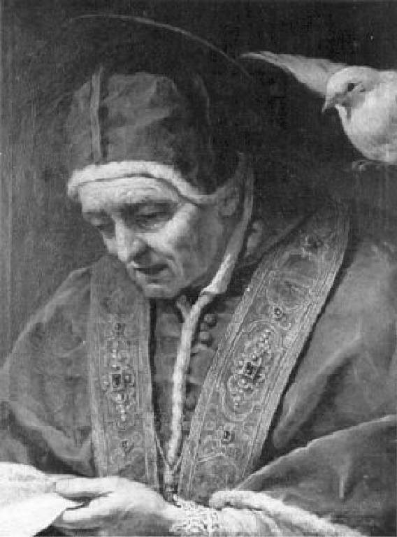 San Gregorio Magno (dipinto) di Nagli Francesco detto Centino (attribuito) (sec. XVII)