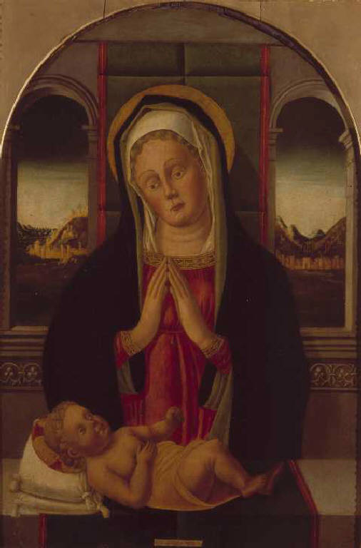 Madonna con Bambino (dipinto) di Cesa Matteo (sec. XV)