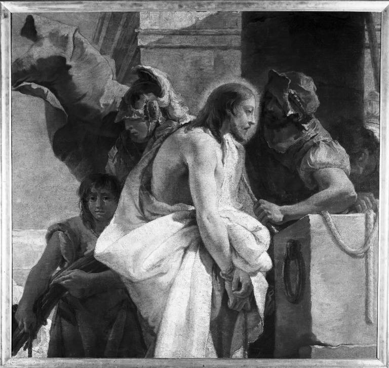 Flagellazione di Cristo (dipinto) di Manescardi Giustino (sec. XVIII)