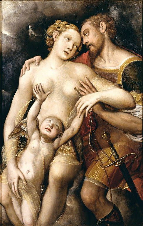 Amore di Marte e Venere (dipinto) - ambito genovese (sec. XVI)
