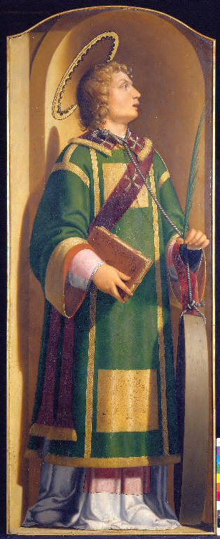 San Quirino (dipinto, elemento d'insieme) di Previtali Andrea (sec. XVI)