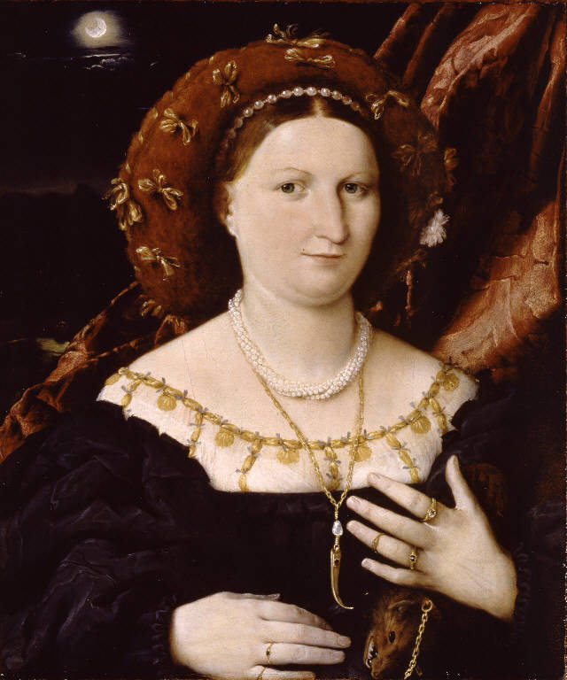 Ritratto di Lucina Brembati (dipinto) di Lotto Lorenzo (sec. XVI)
