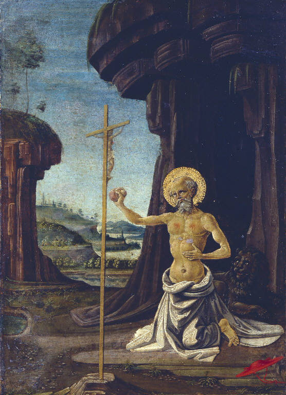 San Girolamo penitente nel deserto (dipinto) di Fiorenzo di Lorenzo (sec. XV)