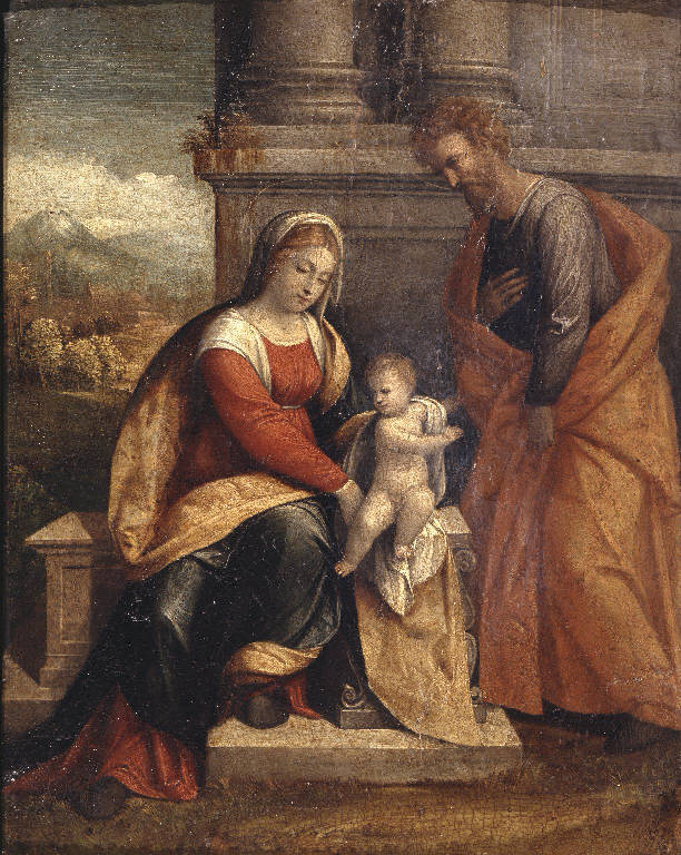 Sacra Famiglia (dipinto) di Tisi Benvenuto detto Garofalo (sec. XVI)