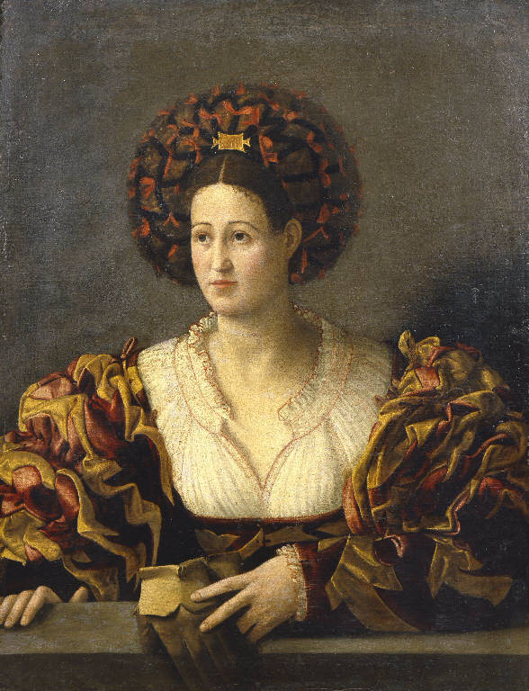 Ritratto femminile (dipinto) di Morando Paolo detto Cavazzola (sec. XVI)
