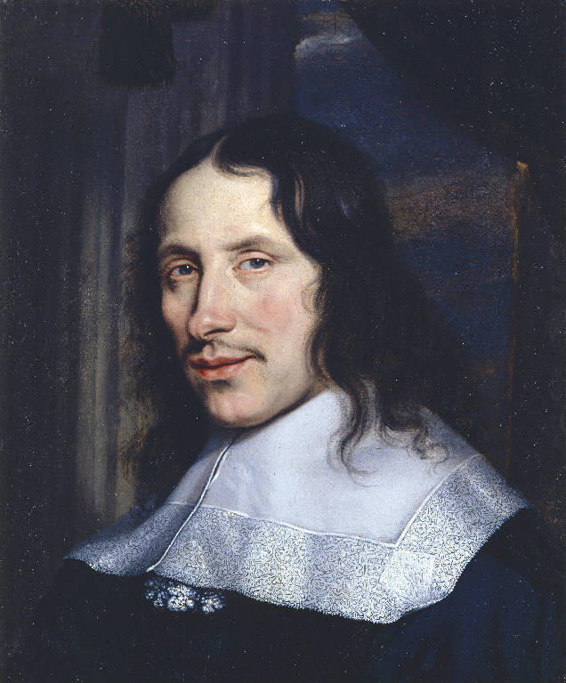 Ritratto maschile (dipinto, frammento) - ambito olandese (sec. XVII)