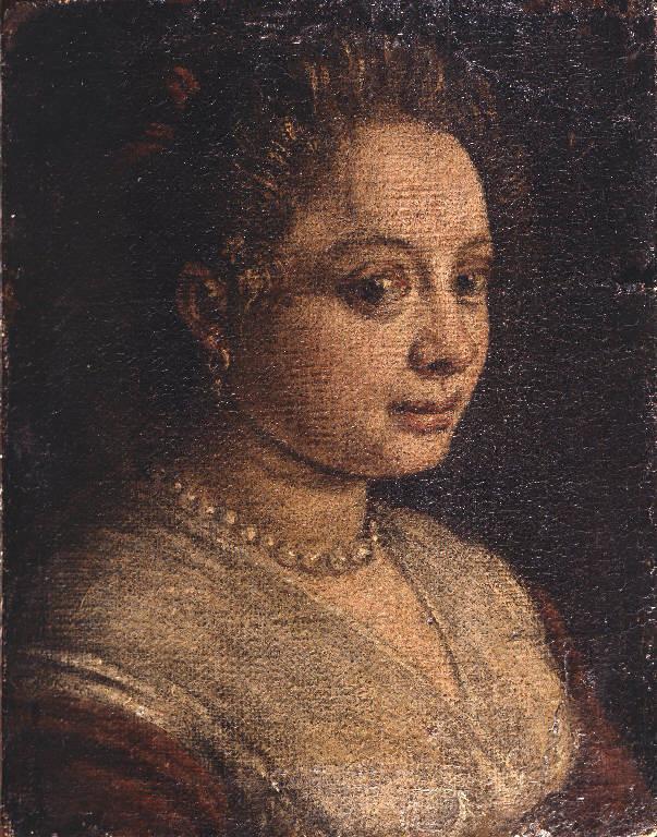 Ritratto femminile (dipinto, frammento) di Da Ponte Leandro detto Bassano Leandro (sec. XVI)