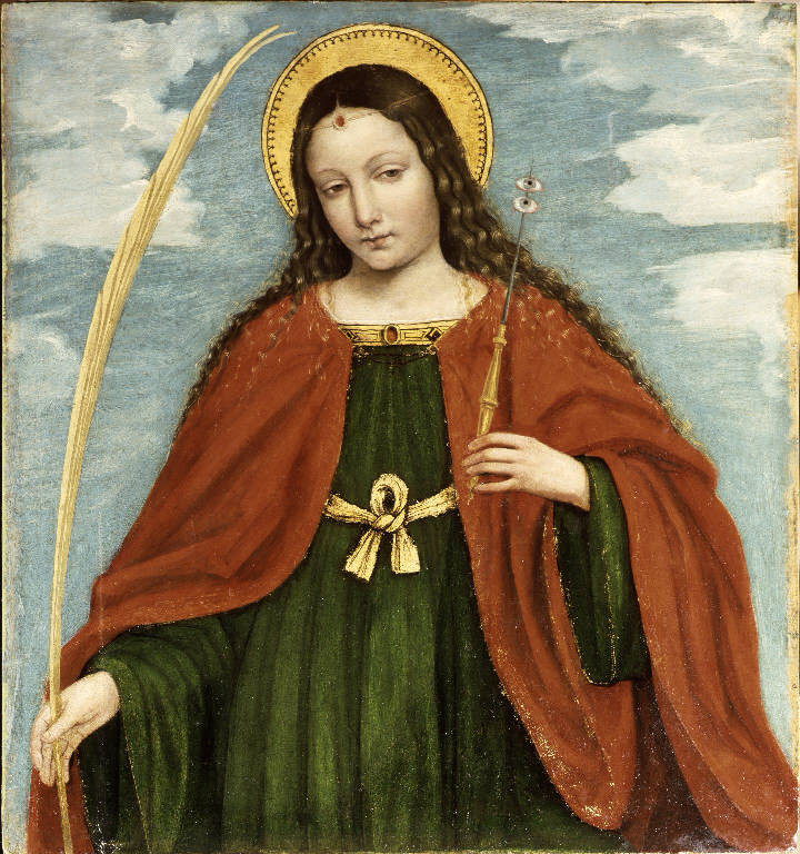 Santa Lucia (dipinto) di Ambrogio da Fossano detto Bergognone (sec. XVI)