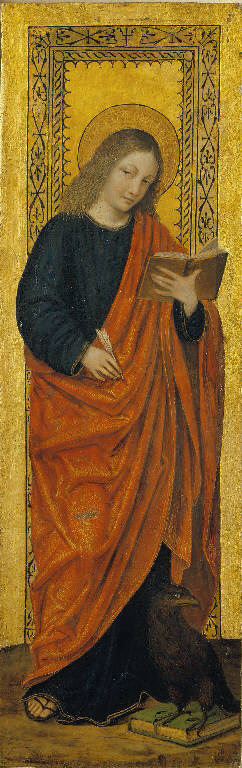 San Giovanni Evangelista (dipinto, elemento d'insieme) di Ambrogio da Fossano detto Bergognone (sec. XV)