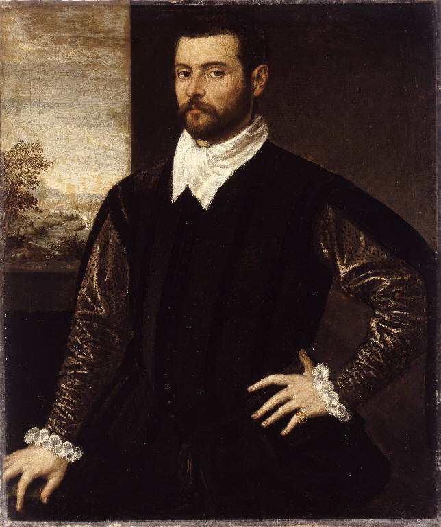 Ritratto maschile (dipinto) di Robusti Domenico detto Tintoretto (fine sec. XVI)