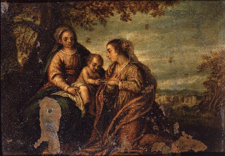Matrimonio mistico di Santa Caterina d'Alessandria (dipinto) - ambito veneto-sloveno (sec. XVII)