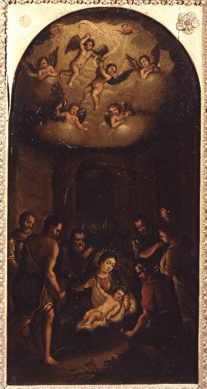 Adorazione dei pastori (dipinto) di Da Ponte Leandro detto Bassano Leandro (scuola) (sec. XVII)