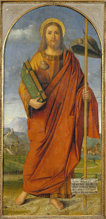 San Giacomo Maggiore (dipinto, elemento d'insieme) di Francesco di Simone detto Francesco di Simone da Santacroce (sec. XVI)