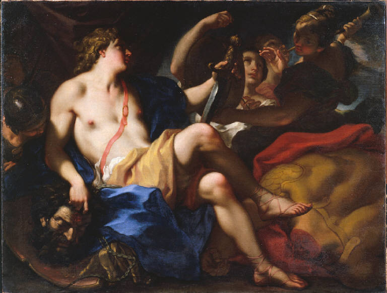 David con la testa di Golia (dipinto) di Balestra Antonio (sec. XVIII)