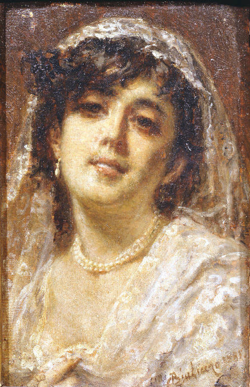 Ritratto femminile (dipinto) di Giuliano Bartolomeo (sec. XIX)