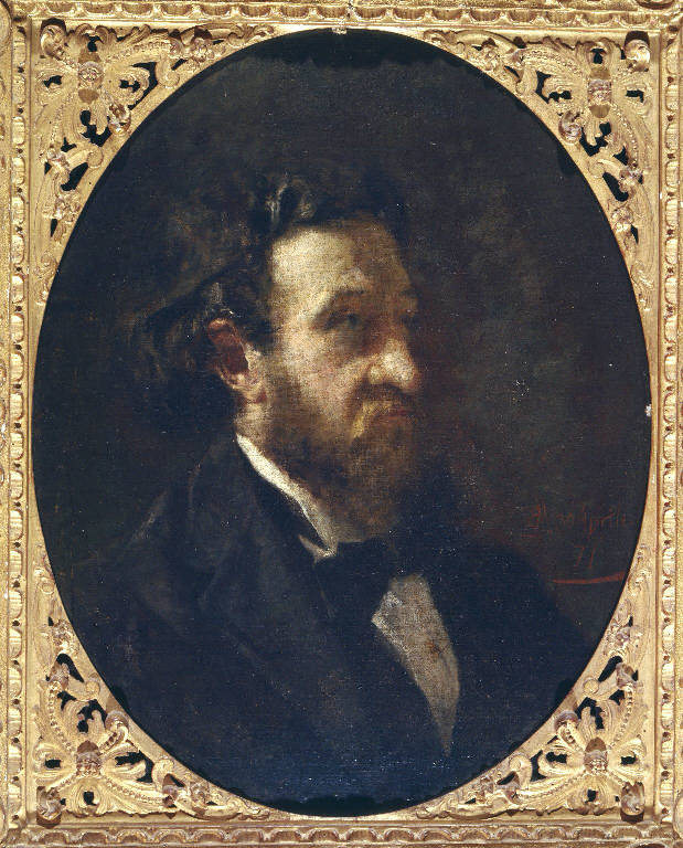 Ritratto di Cesare Pisoni (?) (dipinto) di Bianchi Mosè (sec. XIX)