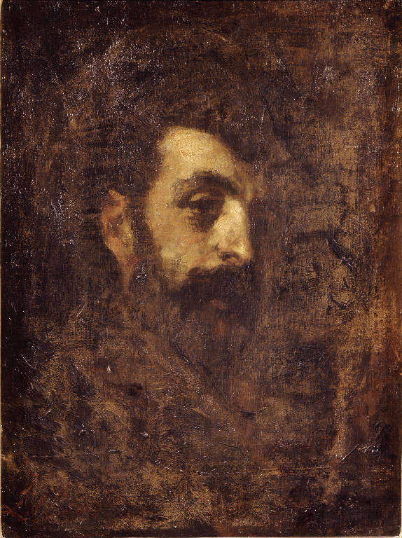 Ritratto del collezionista Cesare Pisoni (dipinto) di Bazzaro Leonardo (secc. XIX/ XX)