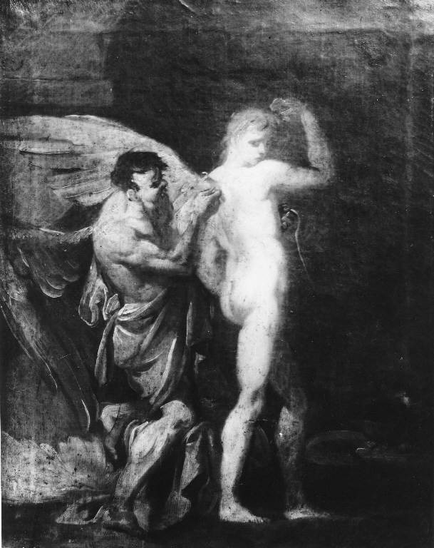 Dedalo e Icaro (dipinto) di Maffei Francesco (scuola) (sec. XVII)