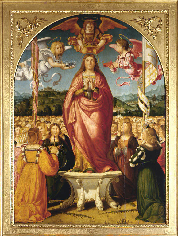 Gloria di Sant'Orsola (dipinto) di Previtali Andrea (sec. XVI)