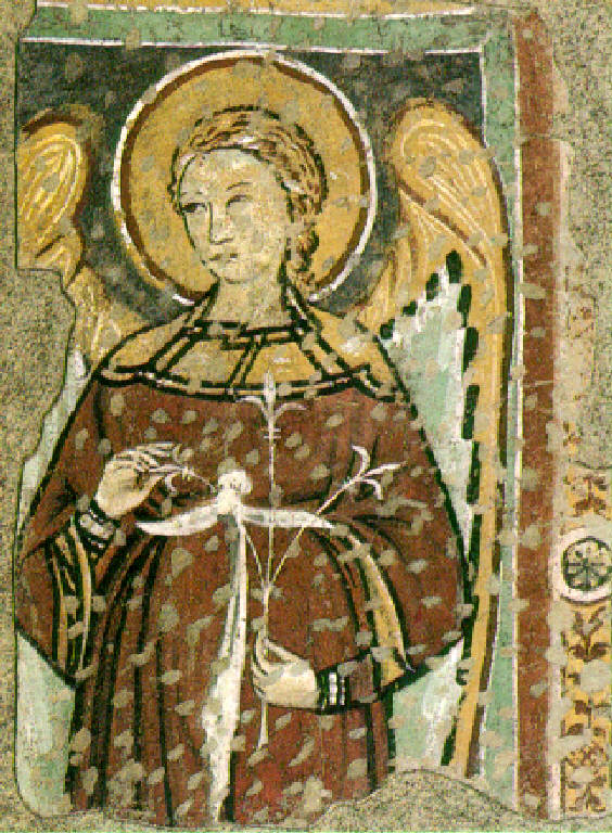 San Gabriele Arcangelo (dipinto, opera isolata) - scuola lombarda (fine sec. XIII)