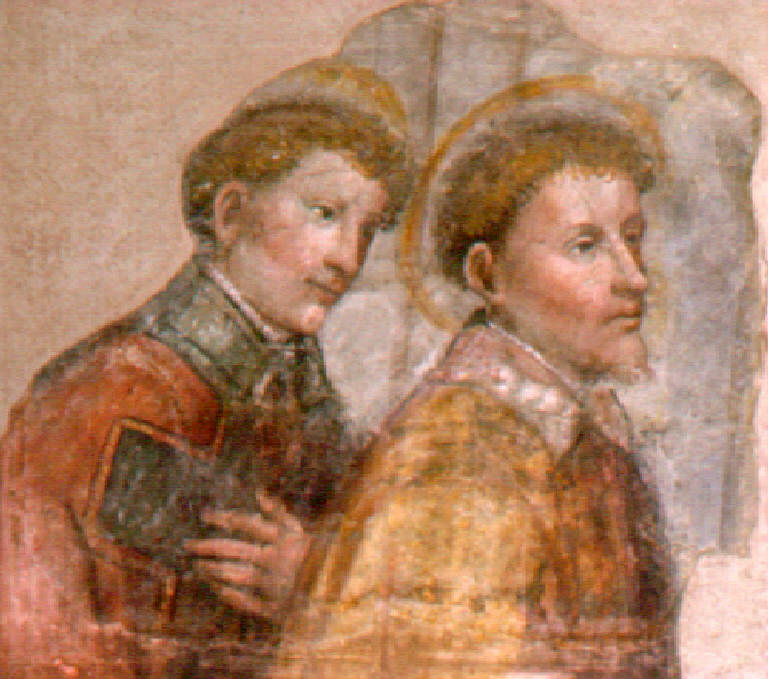 San Faustino e San Giovita (dipinto, opera isolata) di Paolo da Cailina il Giovane (metà sec. XVI)