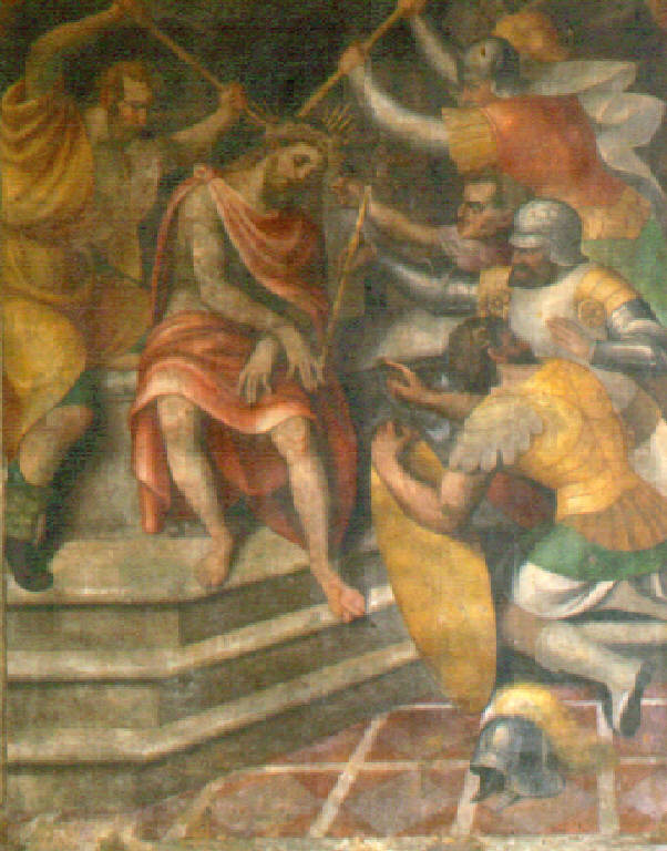 Cristo coronato di spine (dipinto, opera isolata) di Paolo da Cailina il Giovane (prima metà sec. XVI)