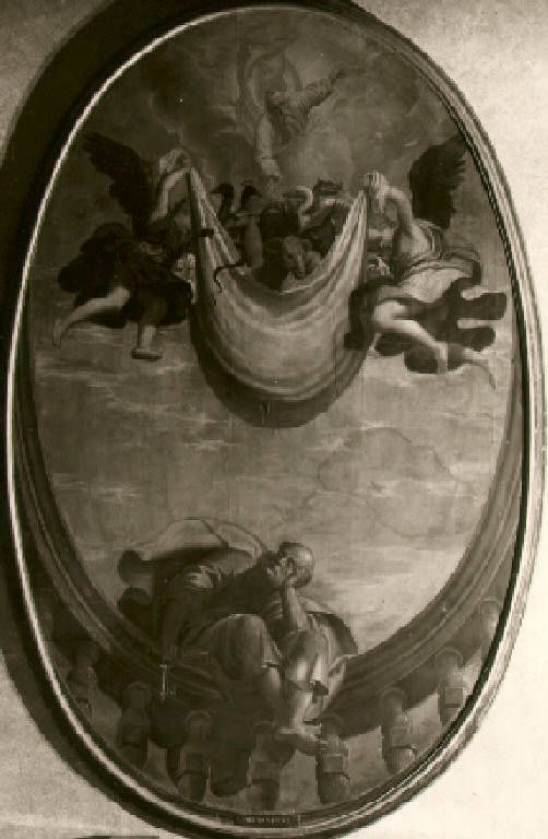 Sogno di San Pietro (dipinto, opera isolata) di Marone Pietro (ultimo quarto sec. XVI)